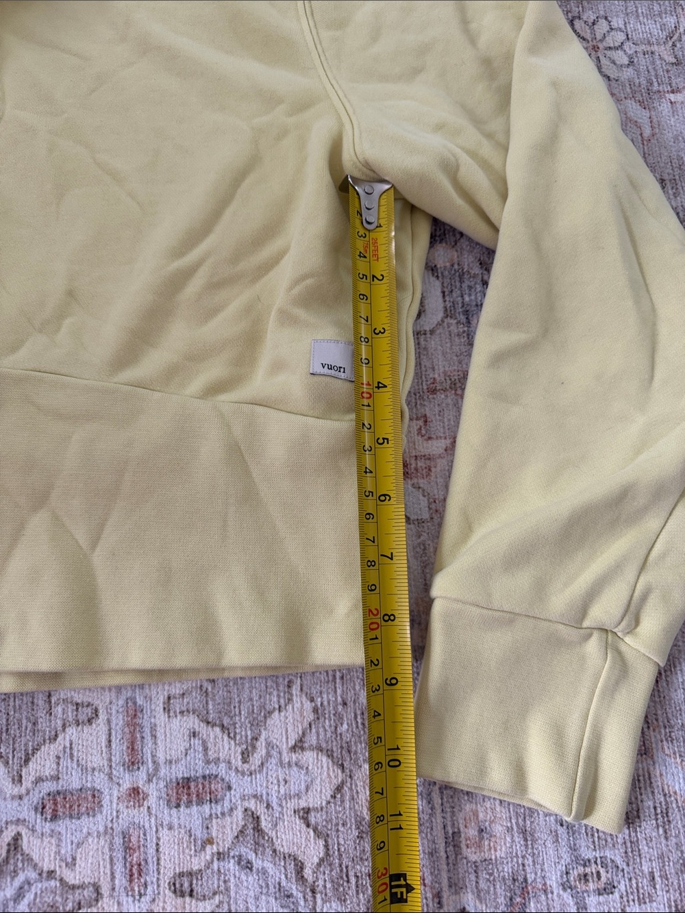 Vuori Women's Yellow Half-Zip Pullover - Picture 4 of 5